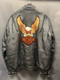 Vintage Harley-Davidson Black Leather Biker Jacket Mens
