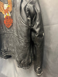 Vintage Harley-Davidson Black Leather Biker Jacket Mens