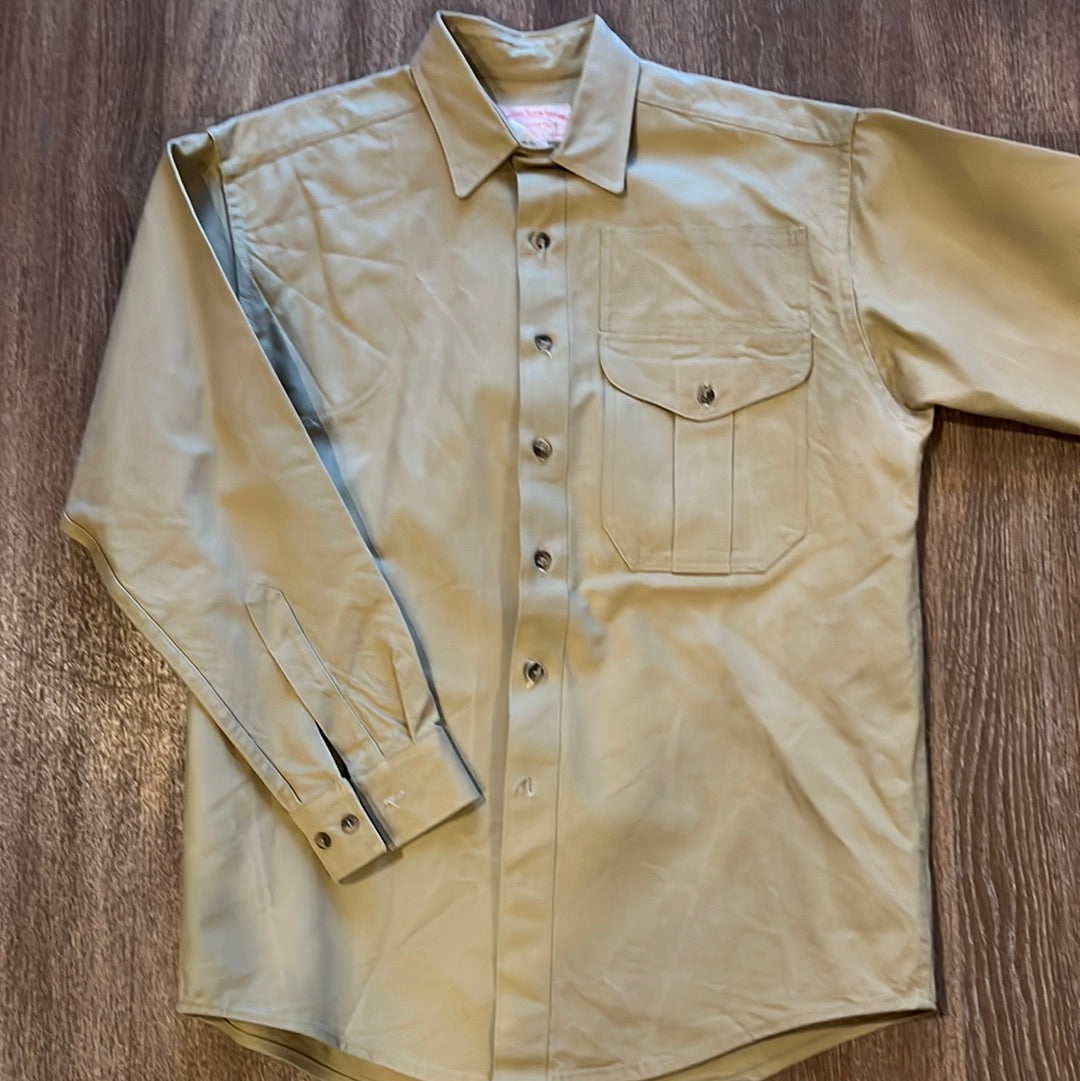 Filson 756 men's heavy duty canvas long sleeve button up shirt
