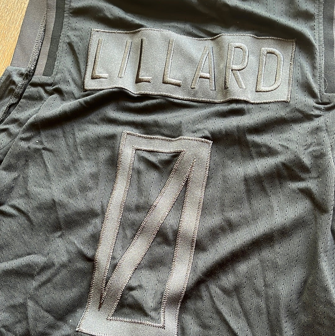 Adidas NBA Dame #0 vest jersey black Adidas Portland Trail Blazers Damian Lillard, KIN, Sm