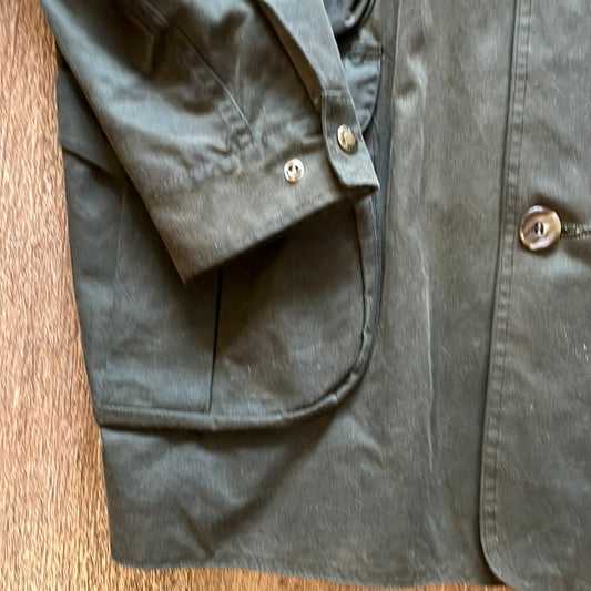 Filson Vintage TIN CLOTH men's waxed canvas cotton field coat, LG