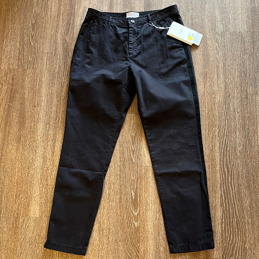 Ovadia & Sons men's black track chino pants, 32x30
